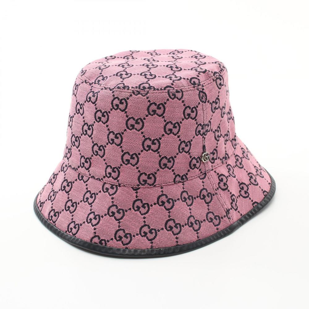 Gucci GG Fedora Hat Pink Black